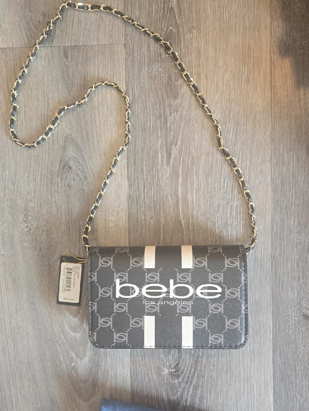 Bebe Los Angeles Paisley Flap Crossbody | Black | NWT Y2K